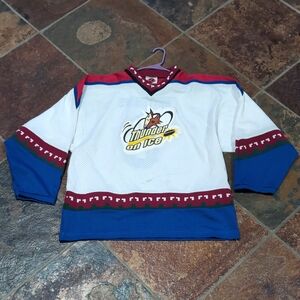 Vintage Kachina Coyote Thunder On Ice K1 USA Made Mesh Hockey Jersey